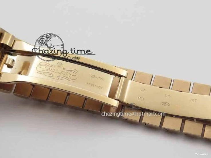 RG Edition On Best A3255 RG President Noob 228239 40mm 1:1 RG Bracelet Day-Date Dial 0409